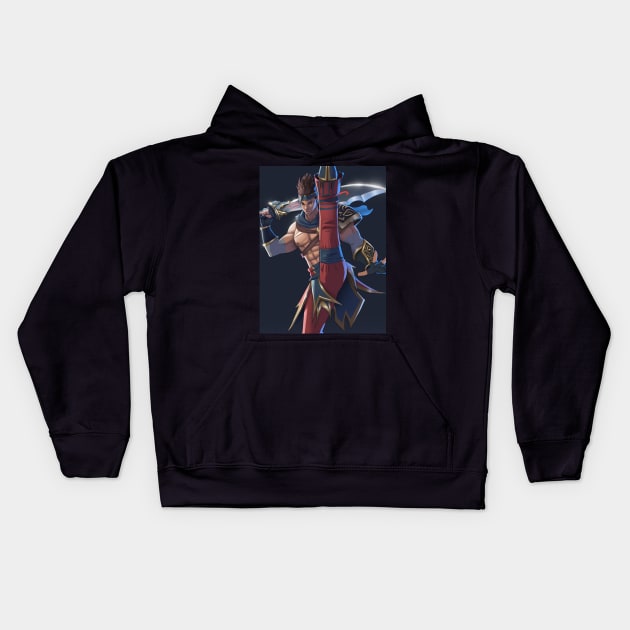 Soul Calibur Fanart - Hwang Collection Kids Hoodie by Beckley Art